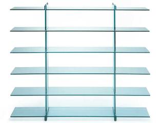 Fontana Arte Teso Float Glass Bookcase