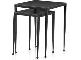 Dalston Nesting End Table Marlow Raw Black