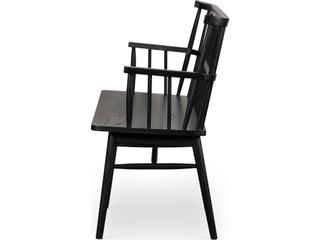 Four Hands Belfast Aspen Black Oak  Large Bench