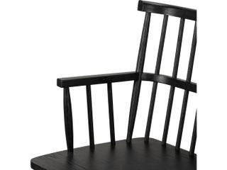 Four Hands Belfast Aspen Black Oak  Large Bench