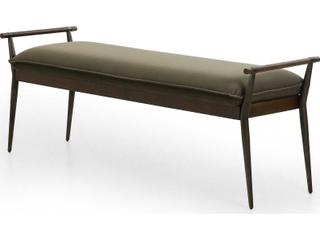 Four Hands Grayson Charlotte Modern Velvet Loden Upholstered Bench