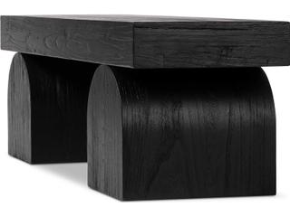 Four Hands Wells Black Elm Nettlewood Accent Bench