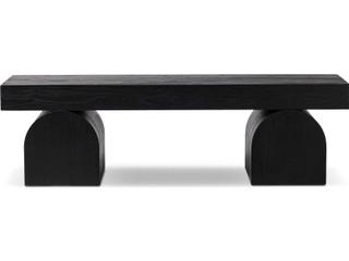 Four Hands Wells Black Elm Nettlewood Accent Bench