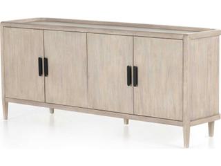 Four Hands Callahan Arlo 75" Mahogany Wood Ash Grey Black Sideboard