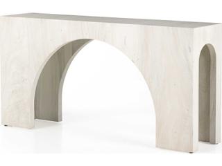 Four Hands Wesson Fausto Rectangular Wood Bleached Guanacaste Console Table