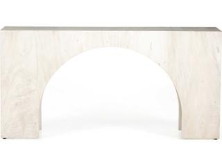 Four Hands Wesson Fausto Rectangular Wood Bleached Guanacaste Console Table