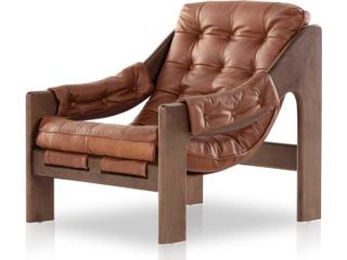 Halston Accent Chair in Heirloom Sienna Top Grain Leather