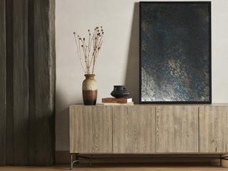 Luxecor Globetrotter Acid Iron Matte Black Rectangular Wash Mirror