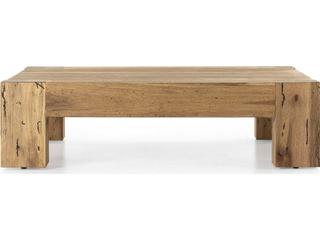 Four Hands Wesson Abaso Square Rustic Wormwood Oak Coffee Table