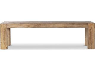 Four Hands Wesson Abaso Rectangular Rustic Wormwood Oak Dining Table
