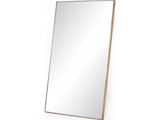 Marlow Georgina Rectangular Floor Mirror in Polished Brass