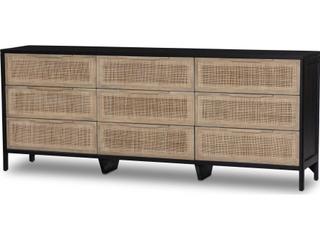 Prescott 9-Drawers Mango Wood Triple Dresser