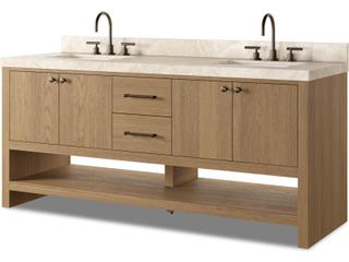 Anthem Double Vanity Satin Light Wash Oak