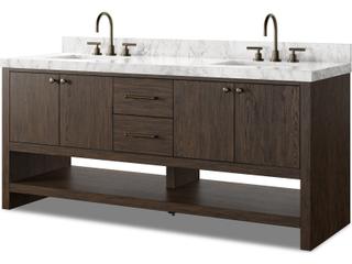 Anthem Double Vanity Satin Espresso Oak