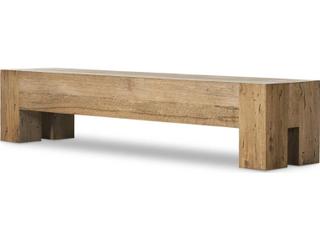 Four Hands Wesson Rustic Wormwood Oak Brown Accent Bench