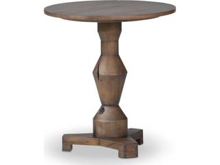 Four Hands Harmon Rivi Round Wood End Table
