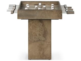 Four Hands Outdoor Foosball Table Oxidized Aluminum