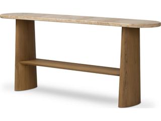 Four Hands Callahan Oval Marble Console Table
