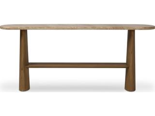 Four Hands Callahan Oval Marble Console Table