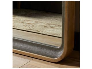 Four Hands Callahan Amber Sungkai Solid Floor Mirror Rectangular
