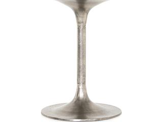 Four Hands Marlow Simone Round Metal Raw Antique Nickel Dining Table