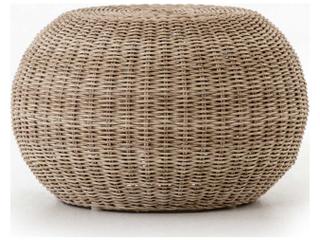 Four Hands Grass Roots Pure White Vintage Accent Stool