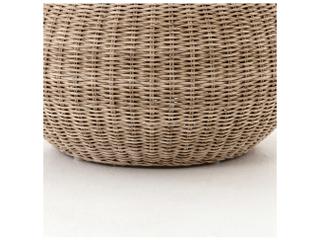 Four Hands Grass Roots Pure White Vintage Accent Stool