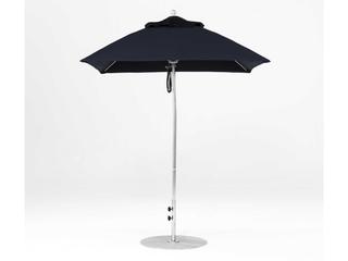 Frankford Monterey Custom Market Fiberglass 6.5 Foot Square Pulley Lift Outdoor Umbrella