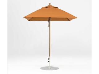 Frankford Monterey Custom Market Fiberglass 6.5 Foot Square Pulley Lift Outdoor Umbrella