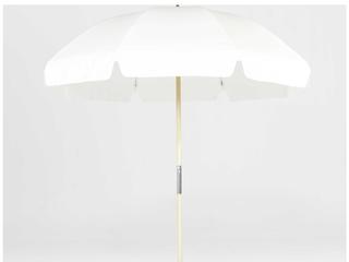 Frankford Emerald Custom Beach Ash Wood 7.5 Foot Octagon Manual Lift Outdoor Patio Umbrella