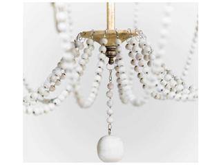 Gabby Corinna 8-Light Champagne Silver With Antique White Candelabra Empire Chandelier