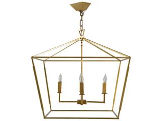 Gabby Adler 4-Light Vintage Gold Candelabra Chandelier
