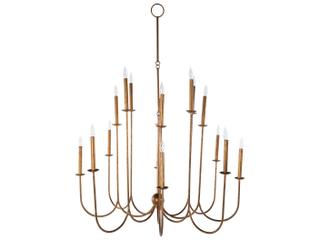 Snow 16-Light Ashwell Gold Candelabra Chandelier