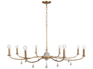 Gabby Loretta 8-Light Gold Candelabra Chandelier