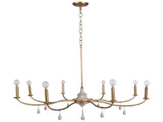 Gabby Loretta 8-Light Gold Candelabra Chandelier