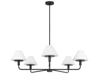 Generation Lighting Mendota 5-Light Midnight Black Chandelier