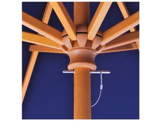 Galtech Quick Ship Cafe & Bistro Wood 7.5 Foot Octagon Push Up Lift Outdoor Patio Umbrella