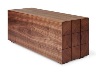 Gus* Modern Mix Rectangular Wood Walnut End Table