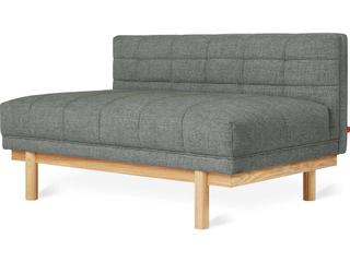 Gus* Modern Mulholland Brown Fabric Tufted Chair and a Half