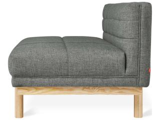 Gus* Modern Mulholland Brown Fabric Tufted Chair and a Half