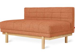 Mulholland Brown Fabric Tufted Chair and a Half