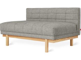 Mulholland Brown Fabric Tufted Chair and a Half