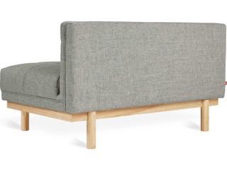 Gus* Modern Mulholland Brown Fabric Tufted Chair and a Half
