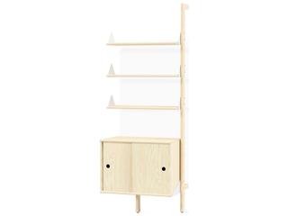 Branch Blonde White Bookcase