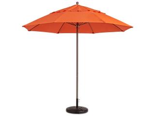 Windmaster 9 Foot Round Pulley Umbrella in Orange
