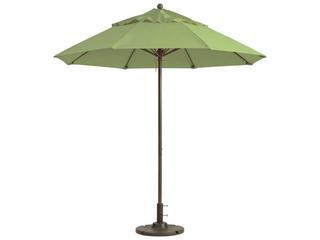 Windmaster 9 Foot Round Outdoor Umbrella with Recacril Fabric in Pistachio