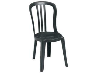 Miami Resin Black Stacking Bistro Side Chair