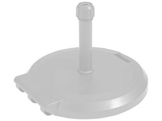 84 lb Round Freestanding Umbrella Base with Wheels in White