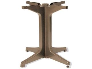 Alpha Resin Taupe Large Pedestal Table Base
