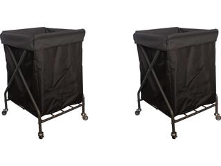 Grosfillex Sunset Sling Aluminum Mandras Blue/Volcanic Black Towel Valet Double Unit
